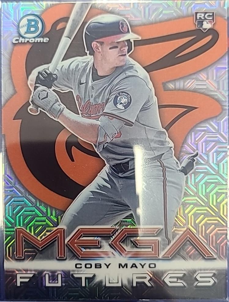 Coby Mayo #BMF-2 Baseball Cards 2025 Bowman Mega Futures