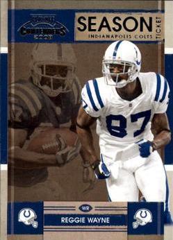Reggie Wayne #45 Football Cards 2008 Playoff Contenders
