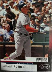 Albert Pujols #182 Baseball Cards 2004 Leaf Prices