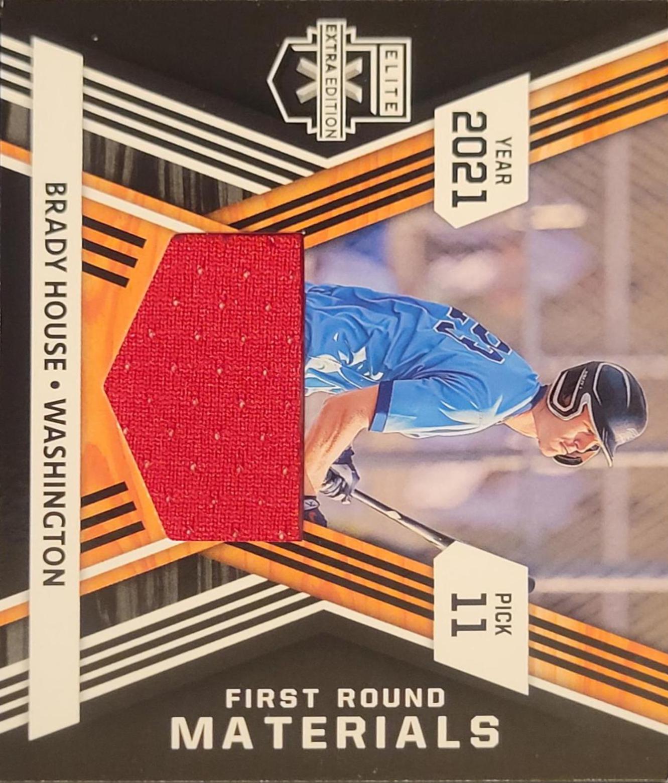 Brady House #FRM-BH Baseball Cards 2021 Panini Elite Extra Edition All Time First Round Materials