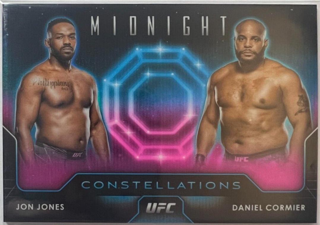 Jon Jones / Daniel Cormier #CO-10 Ufc Cards 2024 Topps Midnight UFC Constellations