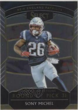 Sony Michel #RS-11 Football Cards 2018 Panini Select Rookie Selections
