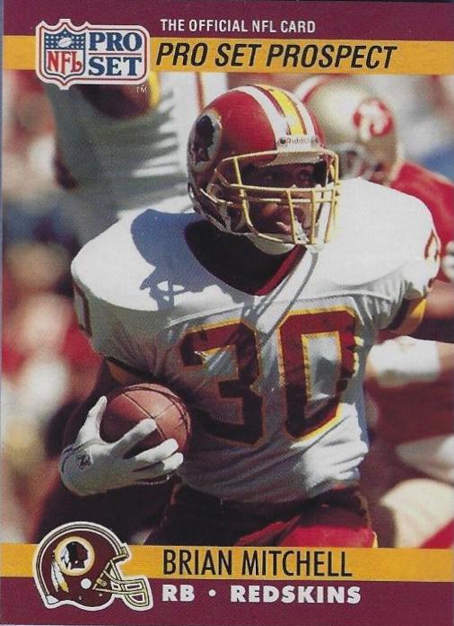 Brian Mitchell #780 Football Cards 1990 Pro Set