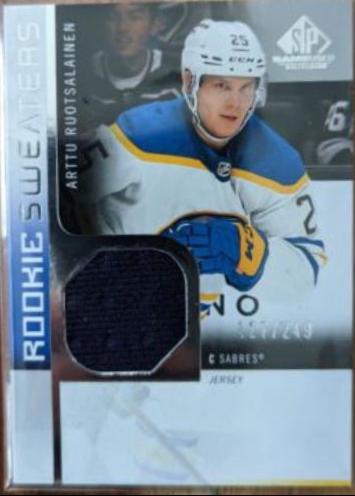 Arttu Ruotsalainen #RS-AR Hockey Cards 2021 SP Game Used Rookie Sweaters