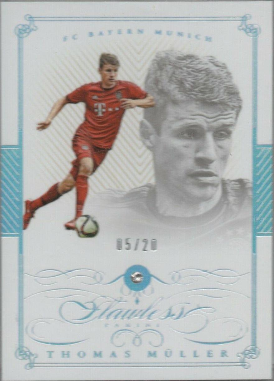 Thomas Muller #20 Soccer Cards 2016 Panini Flawless