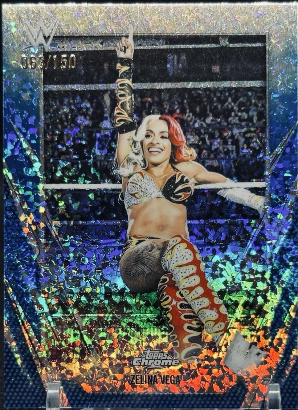 Zelina Vega [Blue Mini Diamond Refractor] #189