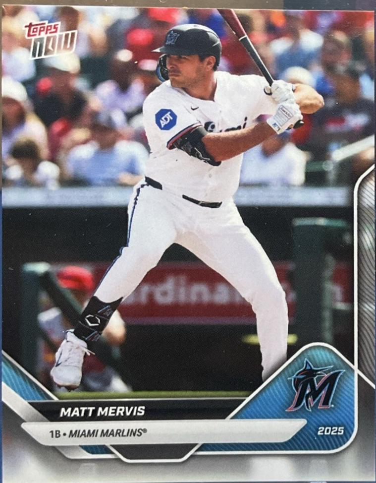 Matt Mervis #OD-168 2025 Topps Now Road To Opening Day Baseball