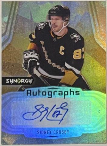 Sidney Crosby #A-SC Hockey Cards 2021 Upper Deck Synergy Autographs