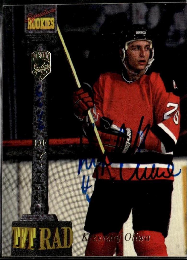 Krzysztof Oliwa #CX Hockey Cards 1994 Signature Rookies Tetrad