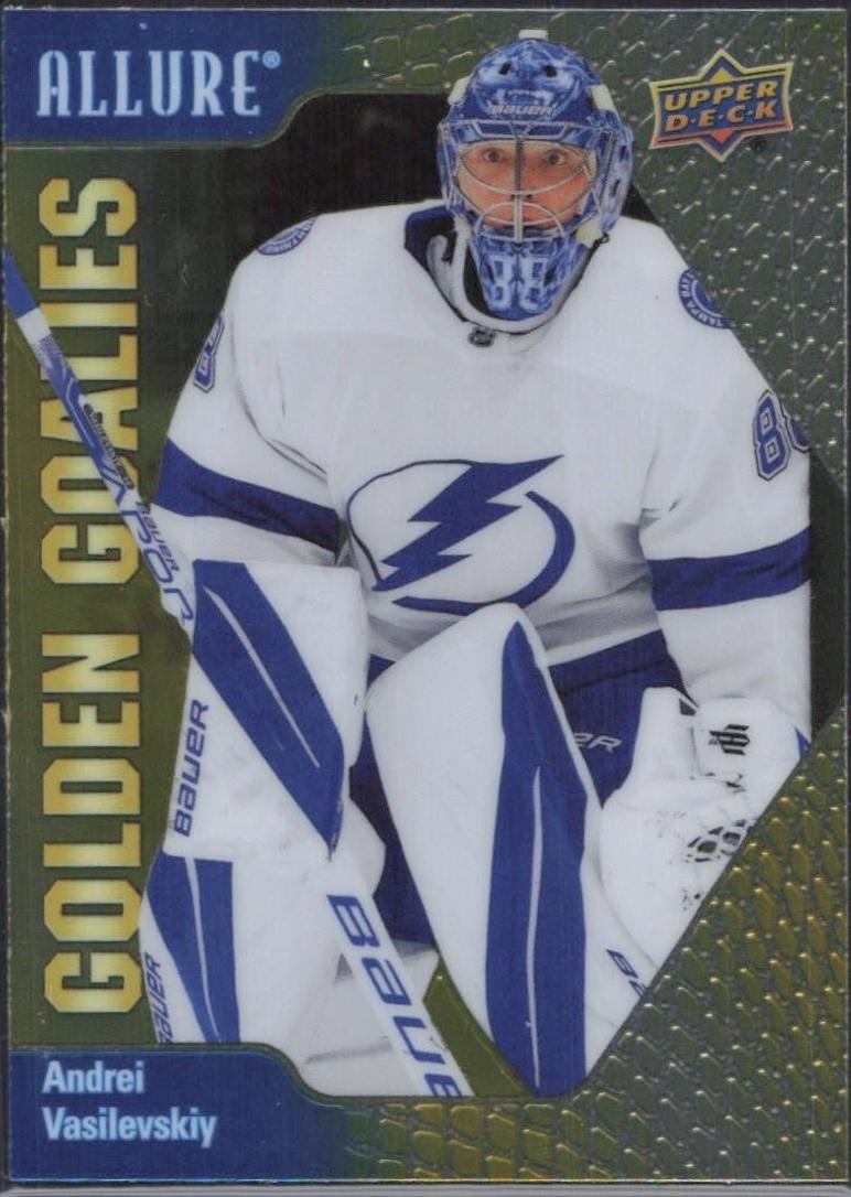 Andrei Vasilevskiy #GG-11 Hockey Cards 2023 Upper Deck Allure Golden Goalies