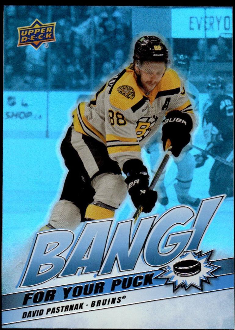 David Pastrnak #BP-9 Hockey Cards 2024 Upper Deck Bang For Your Puck