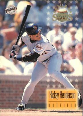 Rickey Henderson #74 Baseball Cards 1997 Topps Stars