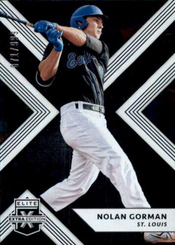 Nolan Gorman #18 2018 Panini Elite Extra Edition Baseball