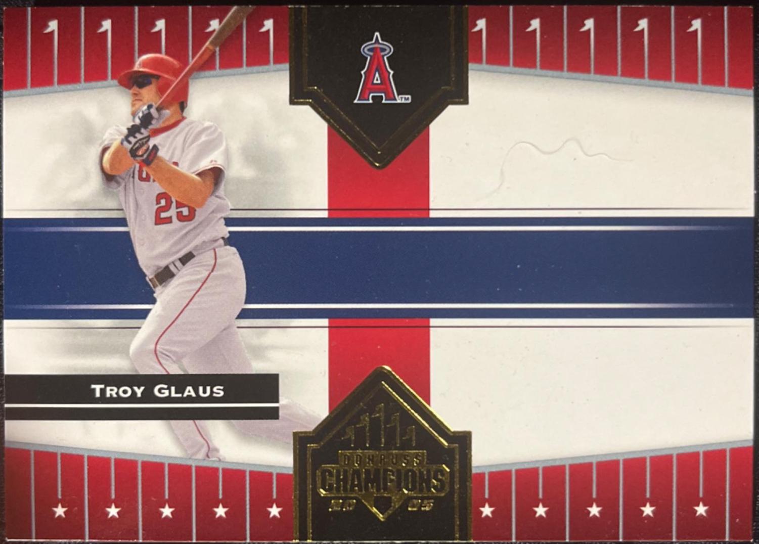 Troy Glaus #17 Baseball Cards 2005 Donruss Champions