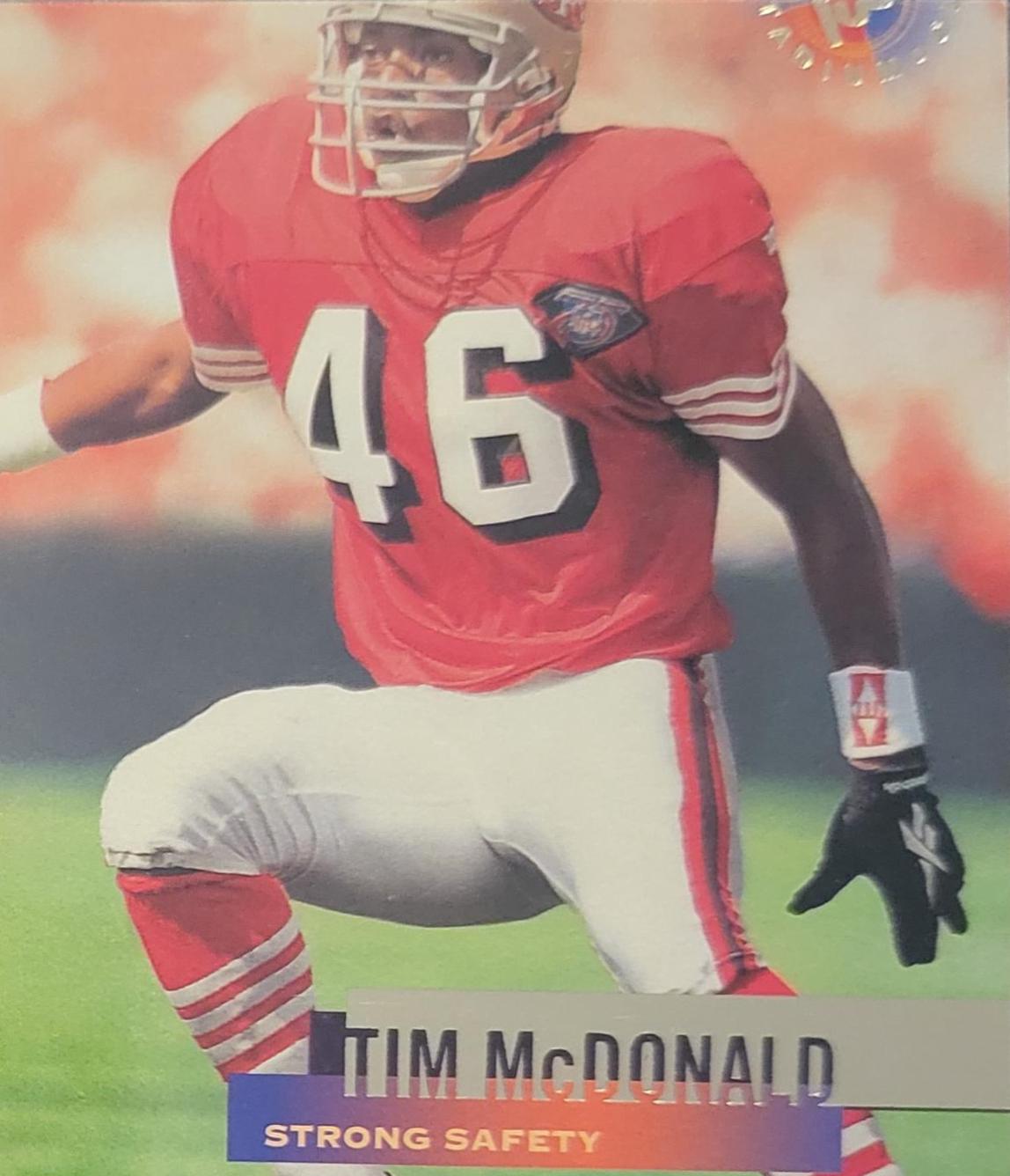 Tim McDonald #34 Football Cards 1995 Stadium Club