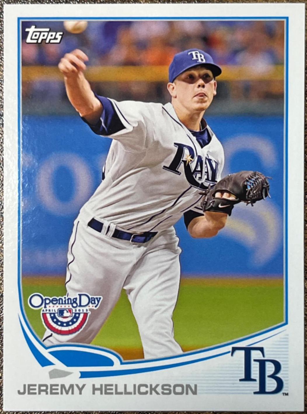 Jeremy Hellickson #31 Baseball Cards 2013 Topps Opening Day