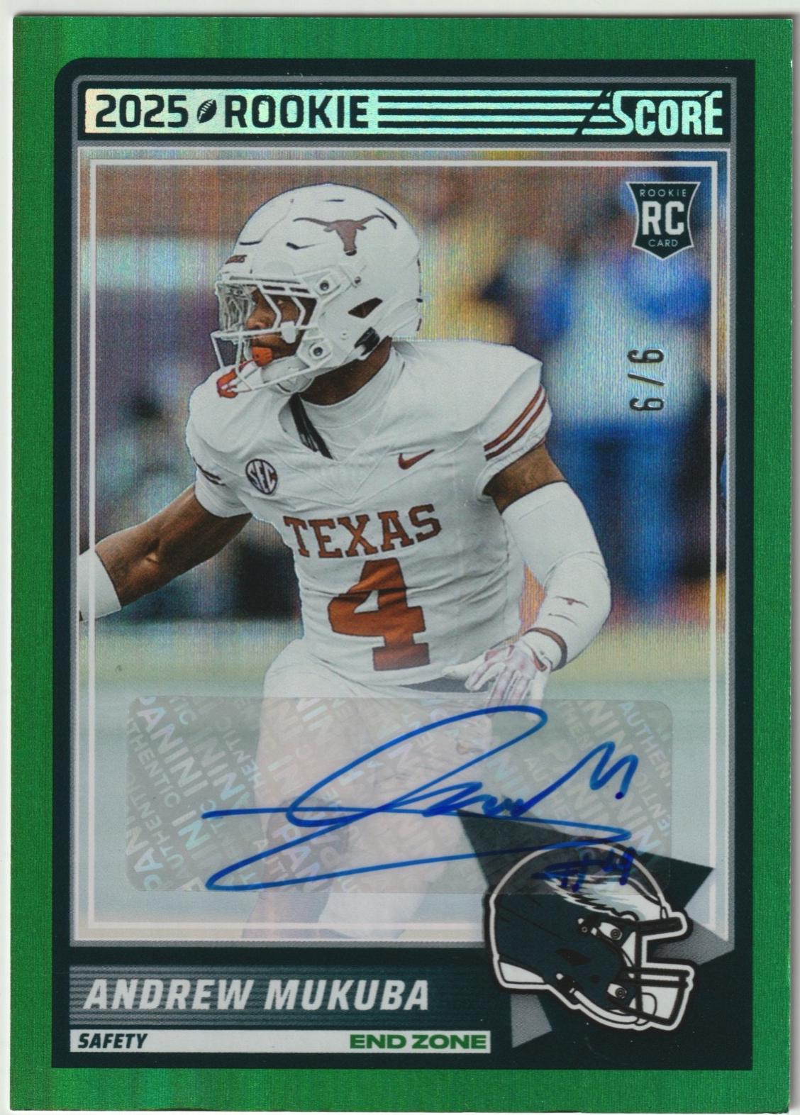 Andrew Mukuba [End Zone Signature] #98