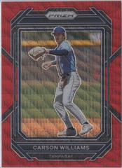 Carson Williams [Ruby Wave] #121 Baseball Cards 2023 Panini Prizm Prices