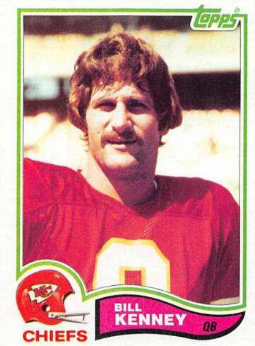Bill Kenney #119 Football Cards 1982 Topps