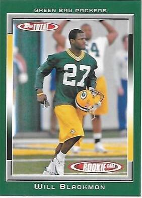 Will Blackmon #508 Football Cards 2006 Topps Total