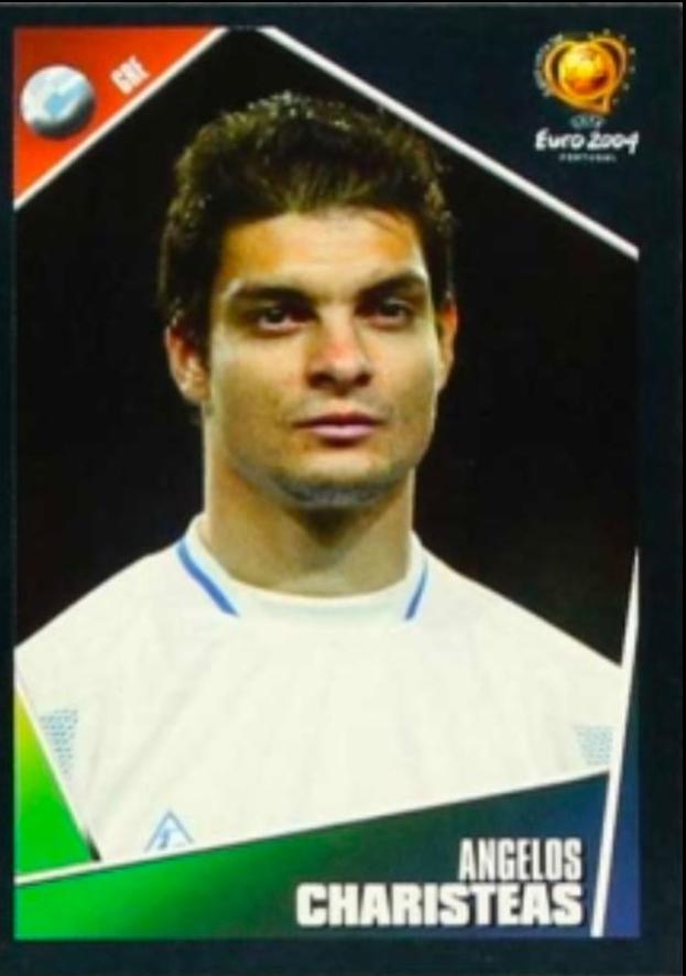 Angelos Charisteas #46 Soccer Cards 2004 Panini UEFA Euro