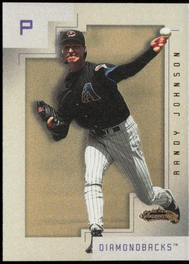 Randy Johnson #98 Baseball Cards 2001 Fleer Showcase