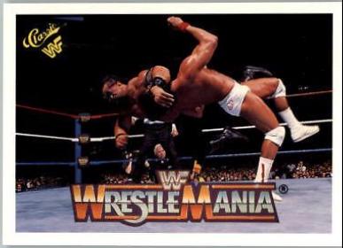 Barbarian, Tito Santana #115 Wrestling Cards 1990 Classic WWF The History of Wrestlemania
