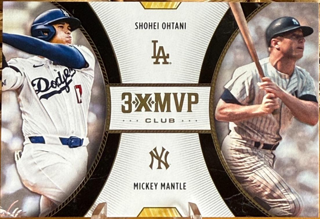 Shohei Ohtani / Mickey Mantle #D6 Baseball Cards 2025 Topps Welcome to the Club 3X MVP Dual