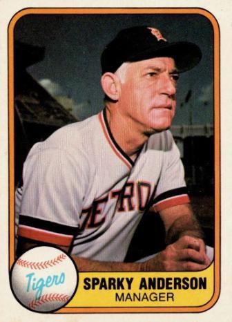 Sparky Anderson #460 1981 Fleer Baseball