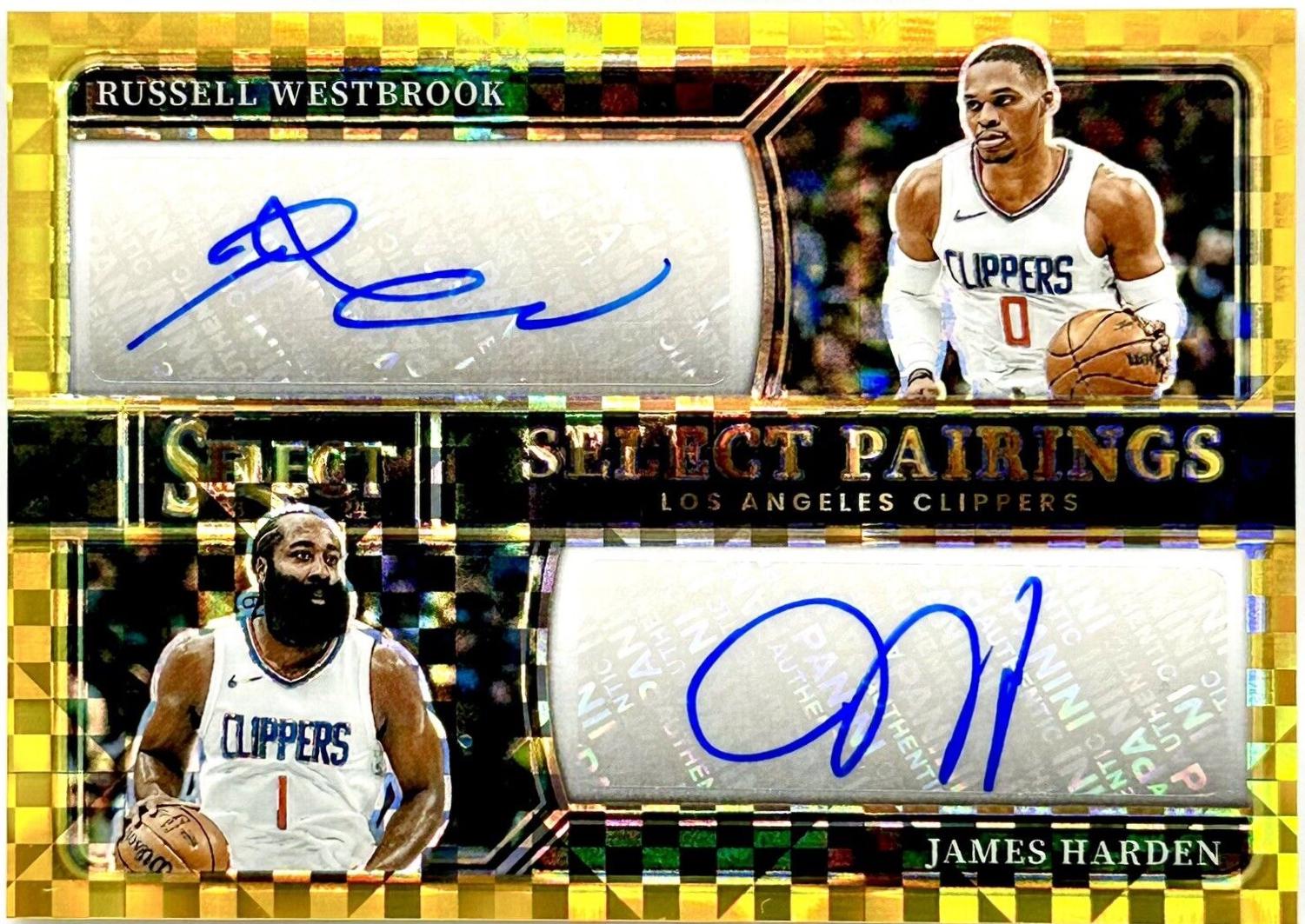 Russell Westbrook / James Harden [Gold Prizm] #SP-LAC