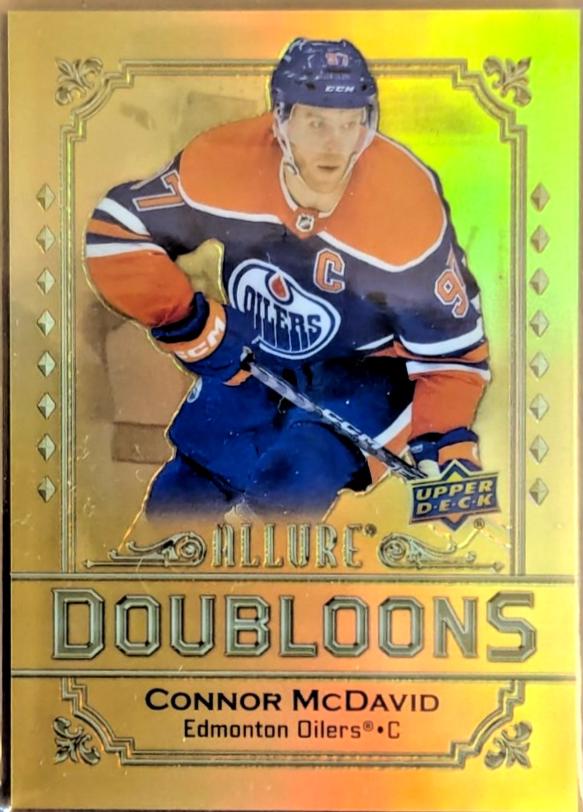 Connor McDavid #DB-97 Hockey Cards 2024 Upper Deck Allure Doubloons