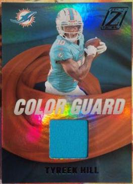 Tyreek Hill #CG-19 Football Cards 2022 Panini Zenith Color Guard