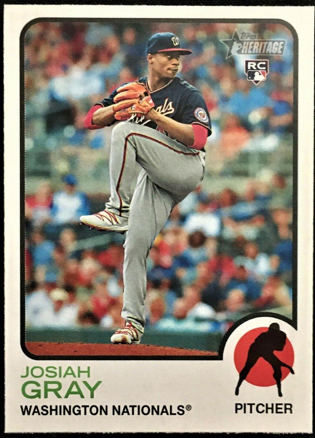 Josiah Gray #125 Baseball Cards 2022 Topps Heritage