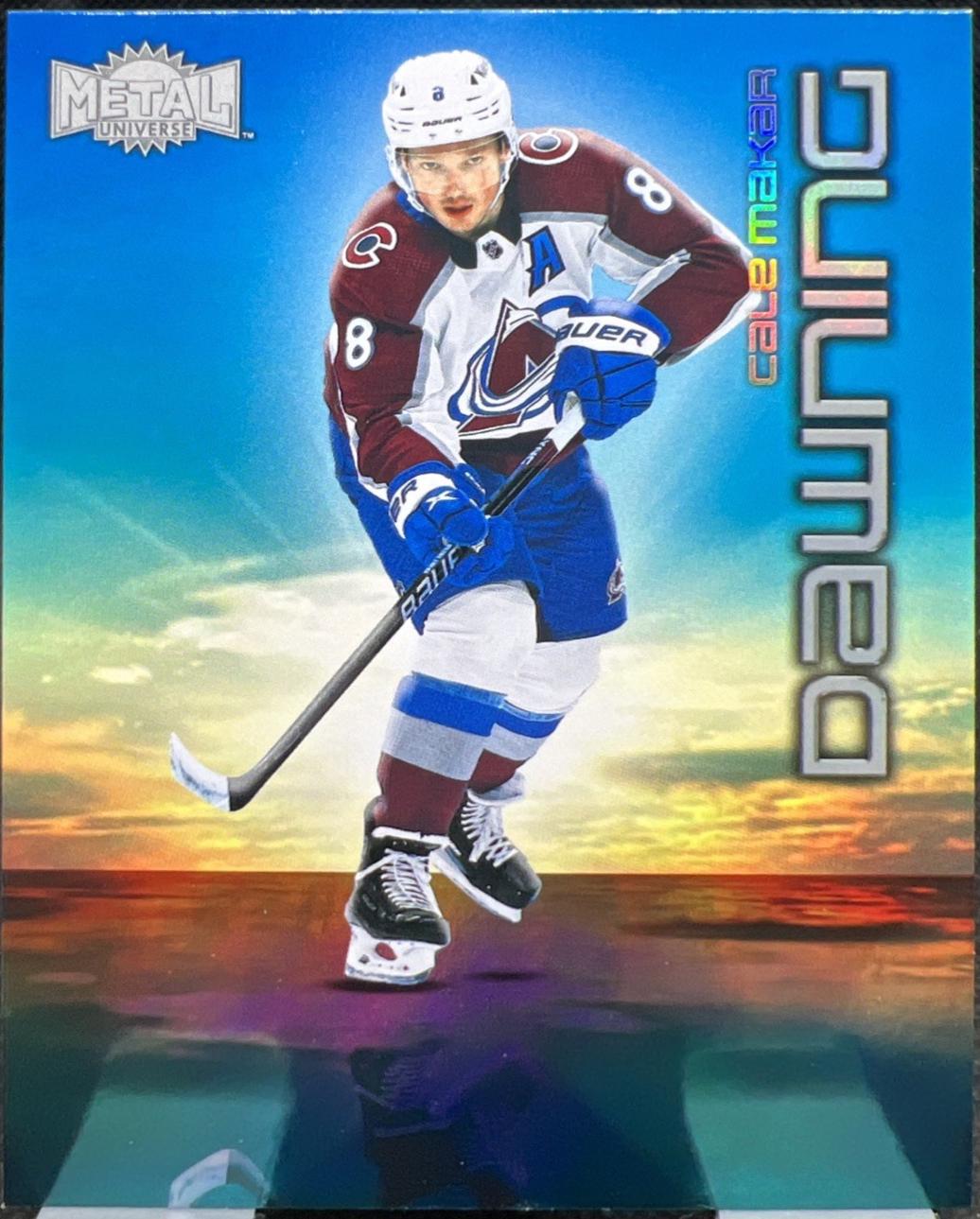 Cale Makar #16 2024 Skybox Metal Universe Dawning Hockey