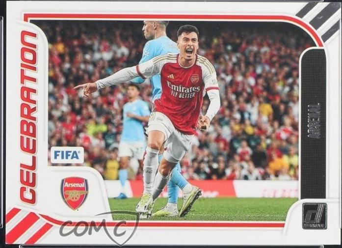 Gabriel Martinelli #13 Soccer Cards 2023 Panini Donruss Celebration