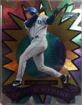 Alex Rodriguez #10 of 12 Baseball Cards 1998 Circa Thunder Quick Strike