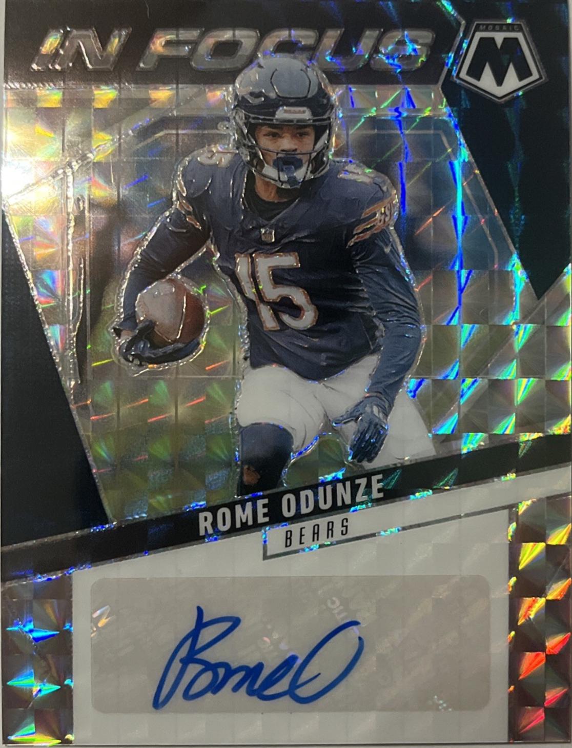 Rome Odunze #6 Prices | 2025 Panini Mosaic In Focus Signature