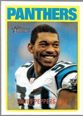 Julius Peppers #96 2005 Topps Heritage Football