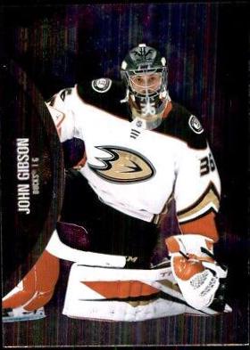 John Gibson #4 Hockey Cards 2021 Skybox Metal Universe
