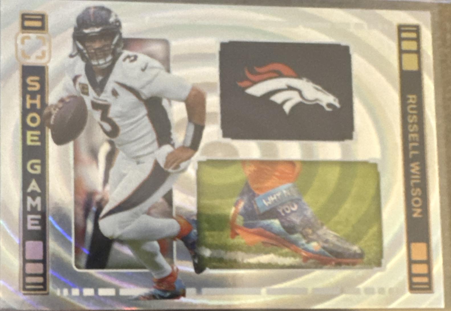 Russell Wilson #SG-RWI Football Cards 2024 Panini Photogenic The Shoe Game
