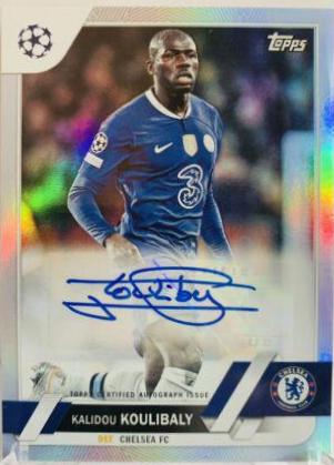 Kalidou Koulibaly #A-KK Soccer Cards 2022 Topps UEFA Club Competitions Autographs