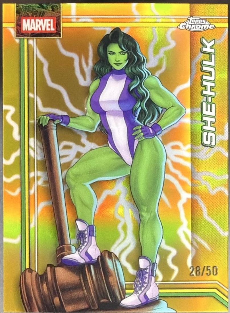 She-Hulk Gold Refractor