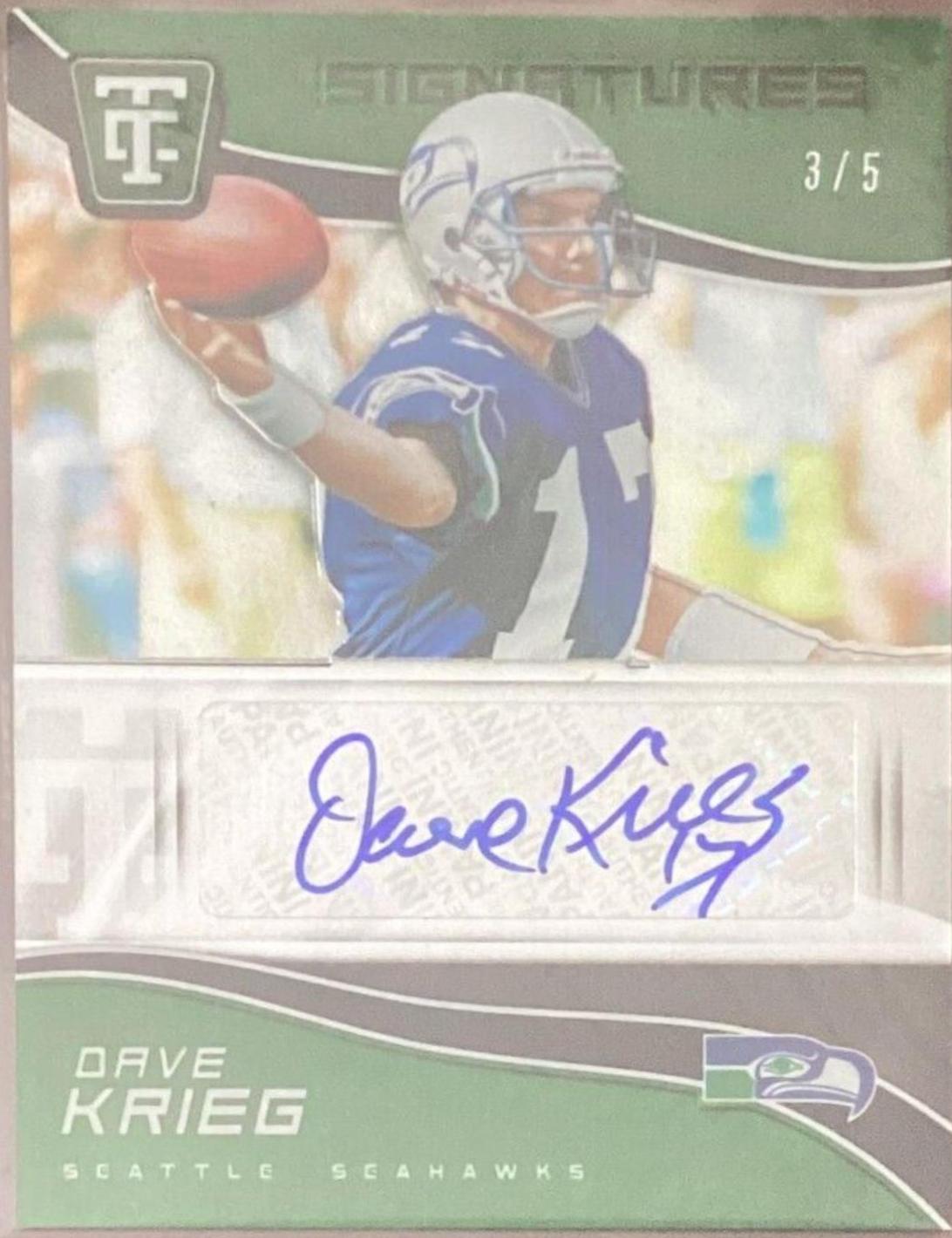 Dave Krieg [Green] #TCS-DKR