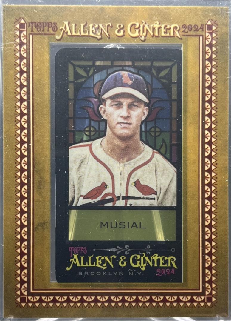 Stan Musial #101 2024 Topps Allen & Ginter Stained Glass Mini Baseball