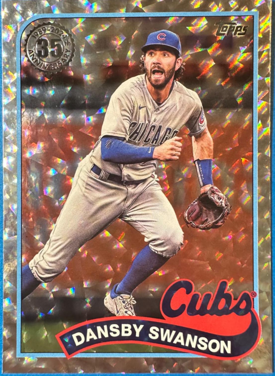 Dansby Swanson #89B2-17 2024 Topps 1989 Mega Box Foilboard Baseball