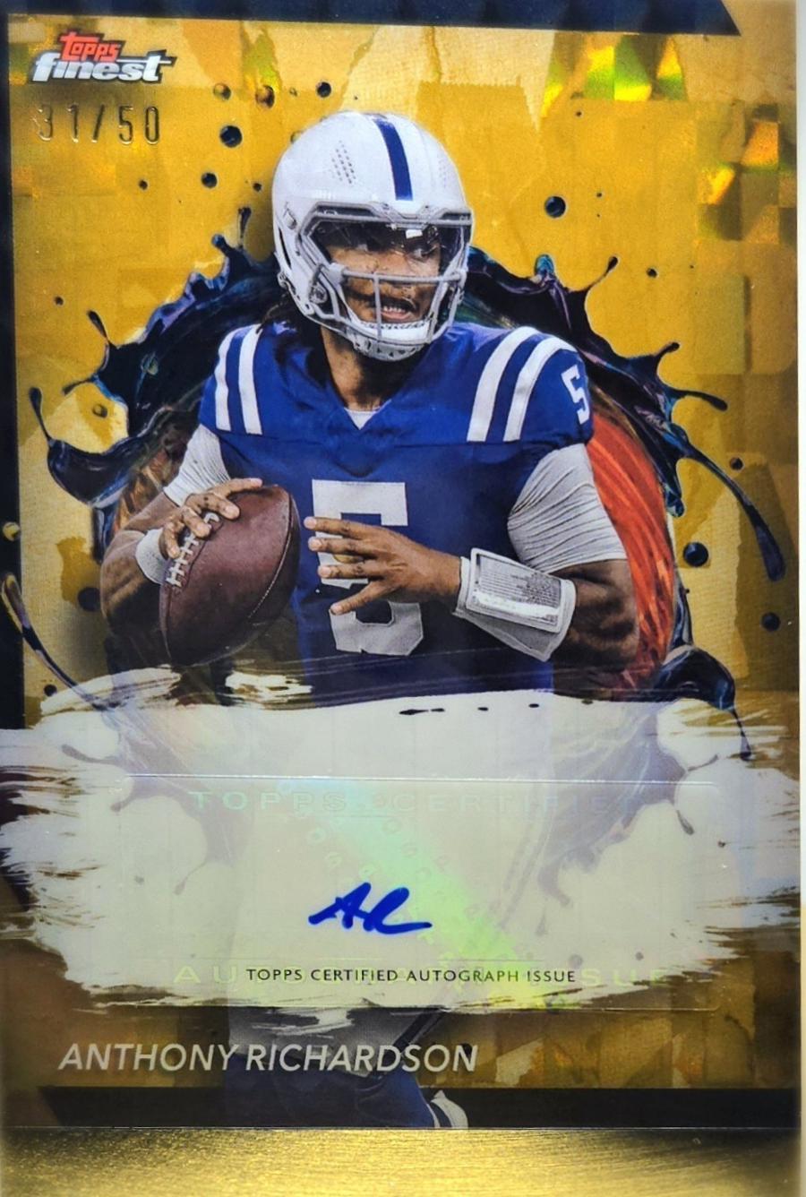 Anthony Richardson [Gold Geometric Refractor] #FA-ARI