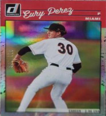 Eury Perez #242 2023 Panini Donruss Baseball