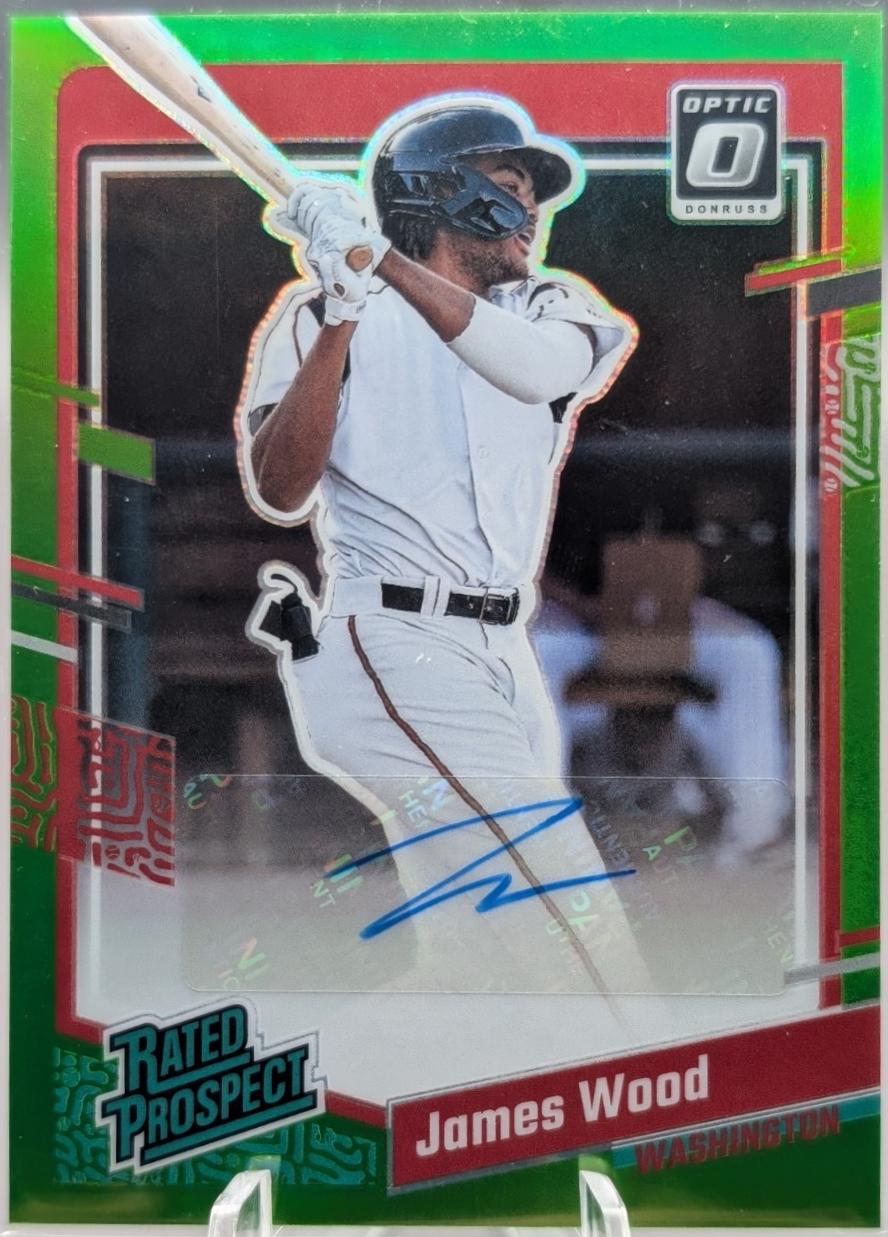 James Wood #RPS-JW 2023 Panini Donruss Optic Rated Prospect Signatures Baseball