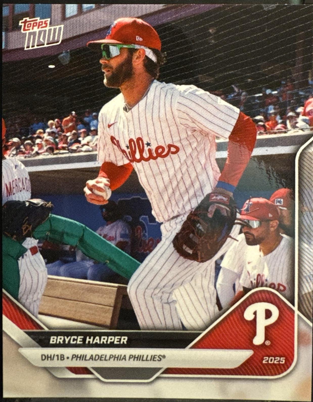 Bryce Harper #OD-181 2025 Topps Now Road To Opening Day Baseball