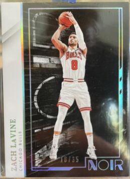 Zach LaVine #8 Basketball Cards 2021 Panini Noir